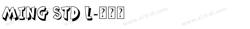 Ming Std L字体转换